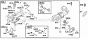 Carburetor Group 2 Diagram and Parts List for 135202-0253-01  Briggs and Stratton Engine